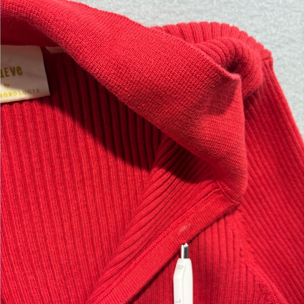 Maeve Red V-Neck Sweater - Picture 6 of 7